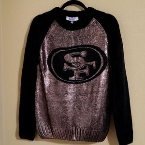 NFL San Francisco 49ners knit sweater Size M Alyssa Milano collection